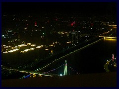 View from Canton Tower's observation deck at night. 